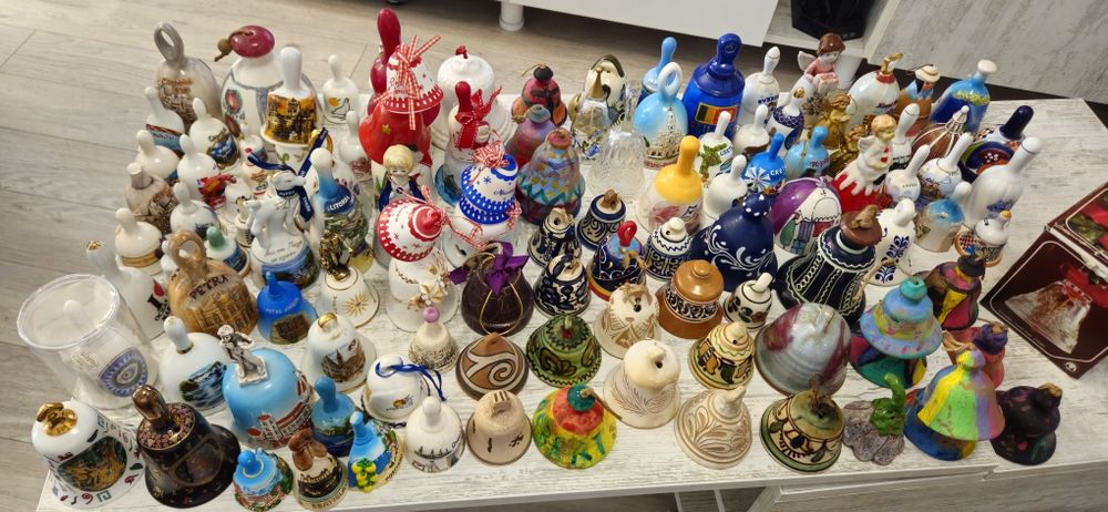 VĂND/SCHIMB colectie clopotei ornamentali+turistici ceramici. 8 poze