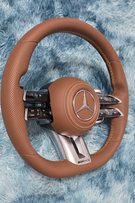 Volan Mercedes-Benz AMG Maro Piele – Multifuncțional