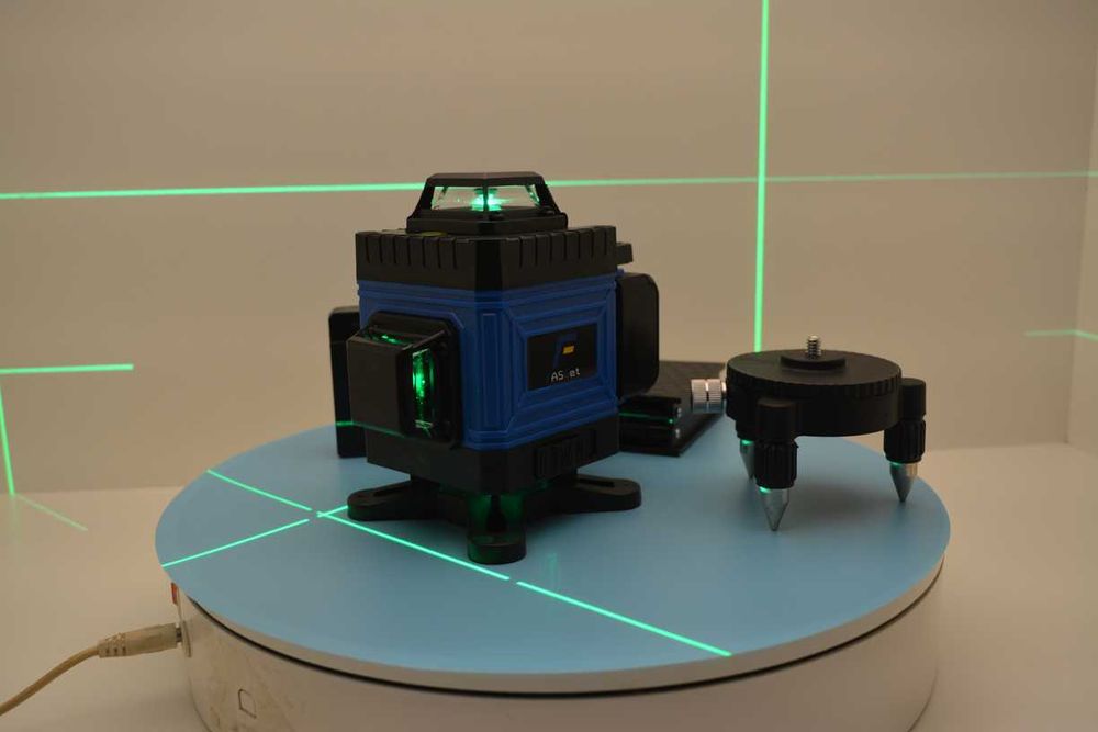 New CONTINE doua baterii  Promo Nivela unda laser Green 4D profesional set complet  Promo Nivelă raza kkamoon 16 linii 4D fascicul laser verde  Promo