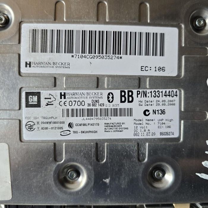 Modul bluetooth Opel Insignia A facelift