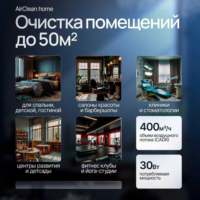 Очиститель воздуха Техсол AirClean Home (50 м²)