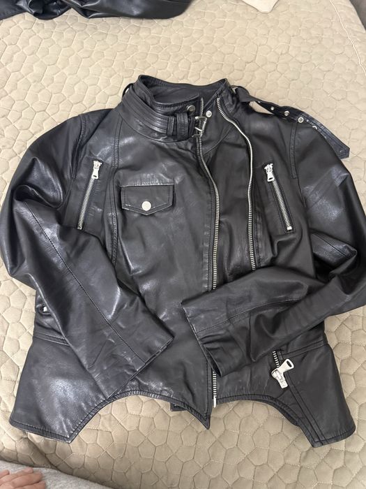 Кожаная косуха куртка