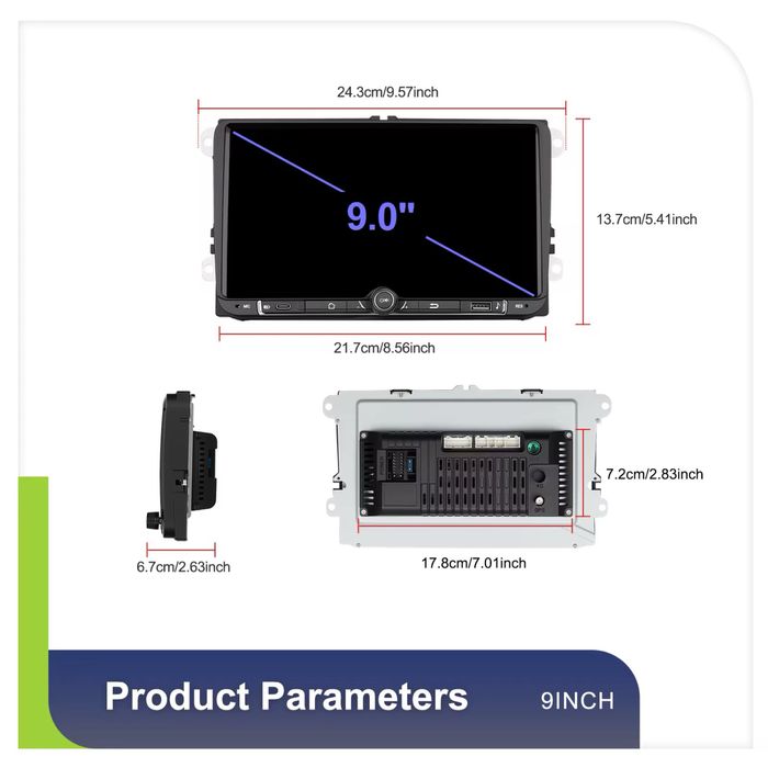 Navigatie Carplay 4GB Golf 5 6,Passat B6 B7 CC Polo Seat Skoda NOUA