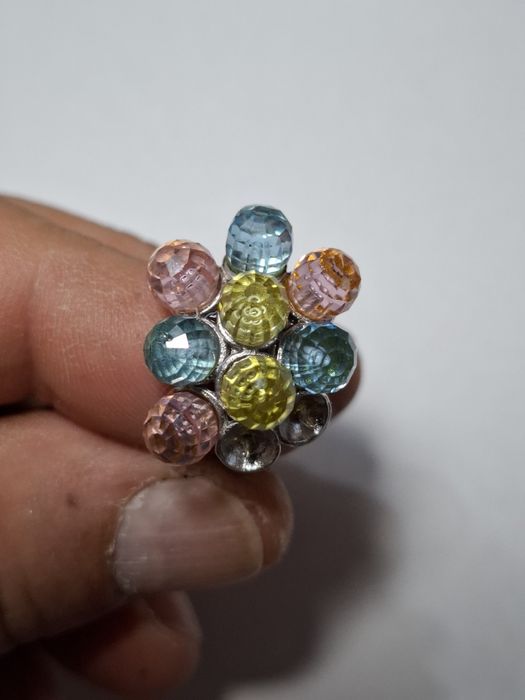 Vind inel argint cu pietre damă