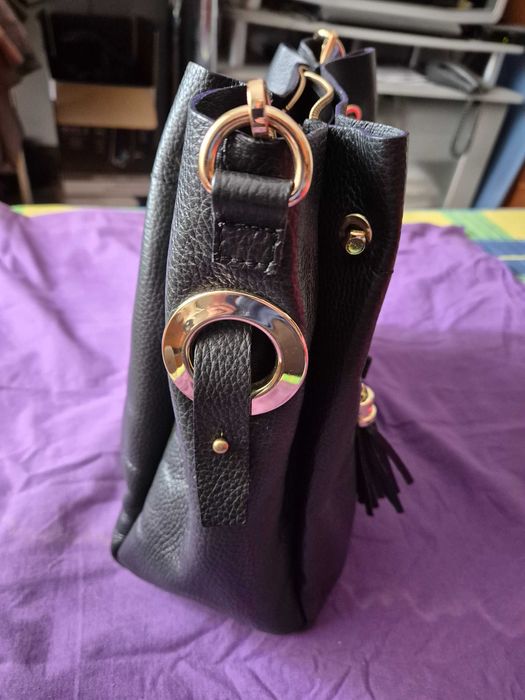 Geanta dama, piele naturala, produsa in Italia, noua