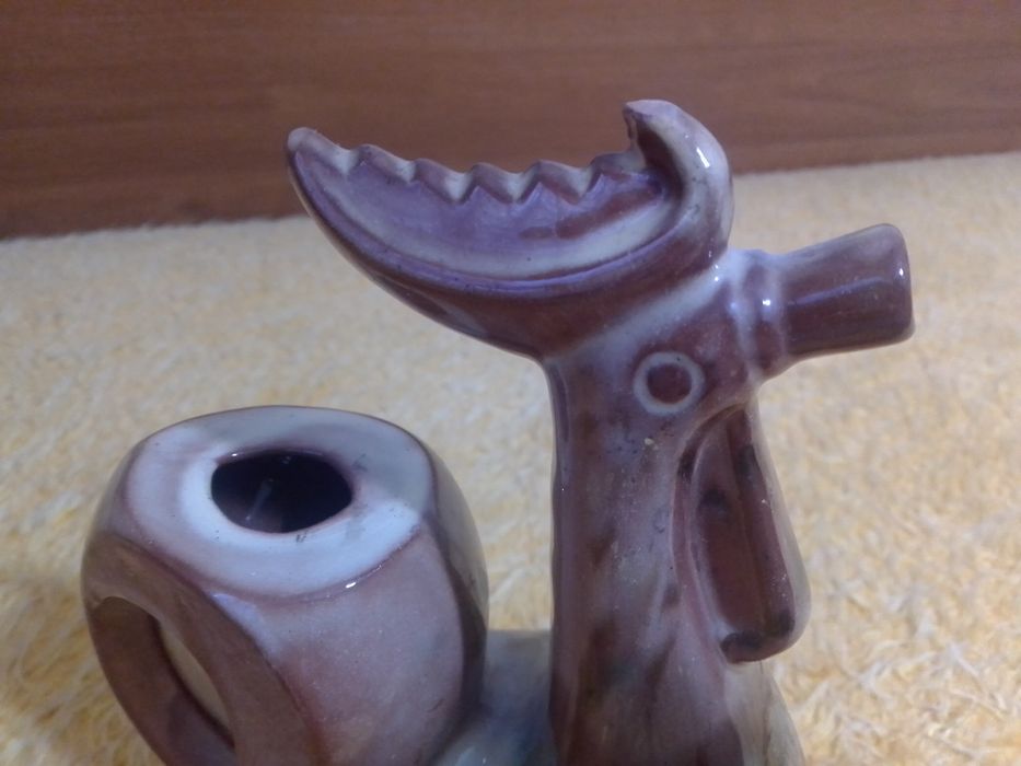 Шарено порцеланово петле за вино и ракия