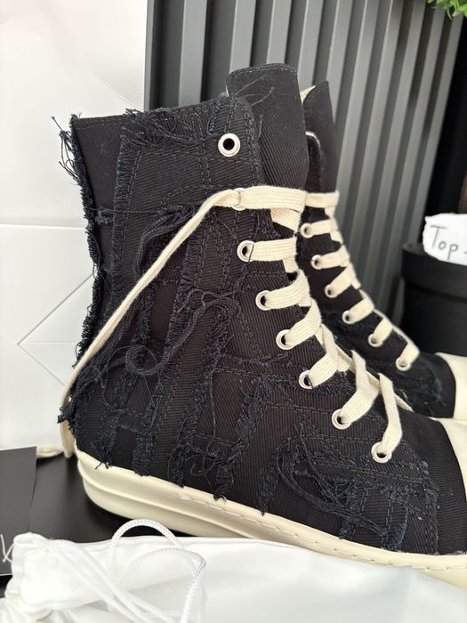 Rick Owens Ramones Denim Slashed