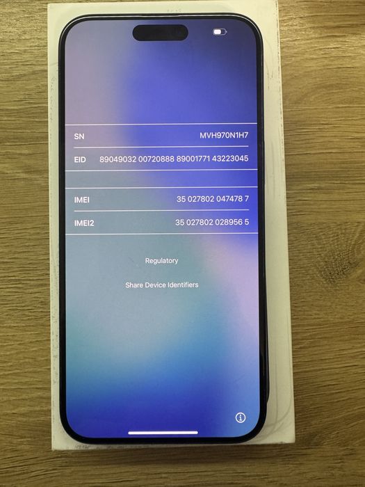 Iphone 15 Pro max 256GB Blue Titanium ESIM