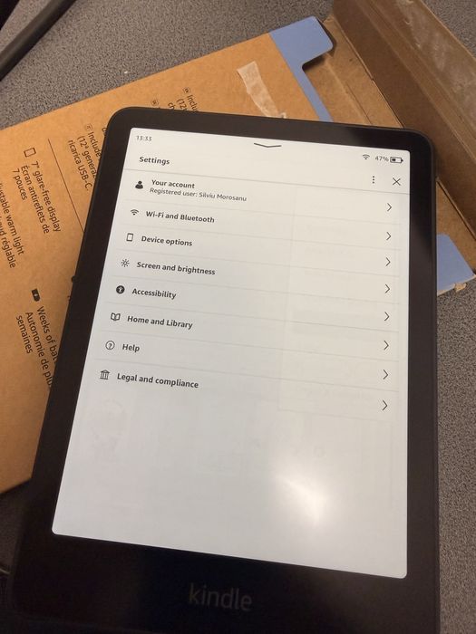 Amazon kindle 7” gen 12 2024 16gb nou desigilat doar pentru verificare