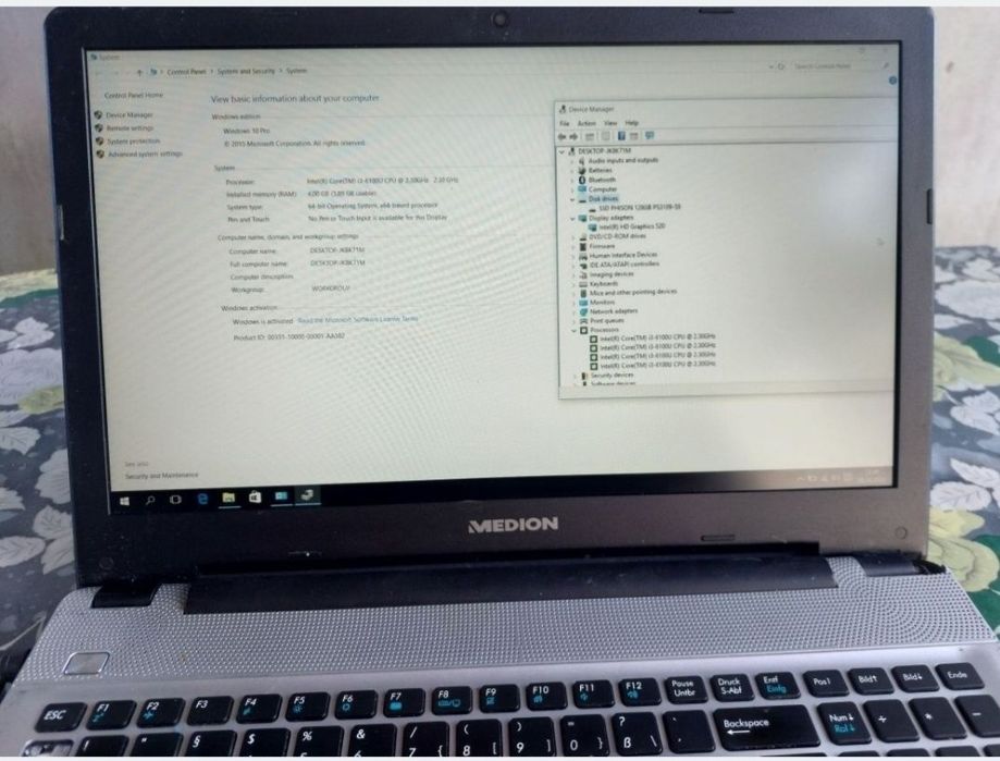 Dezmembrez Laptop Medion Akoya