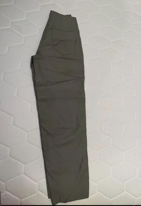 Коженые брюки теплые