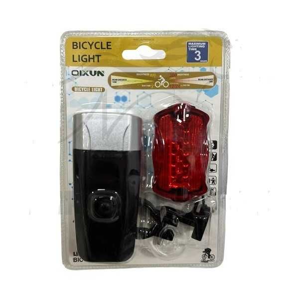 Комплект LED Фар и Стоп за Велосипед/Тротинетка, Водоустойчиви, Държач