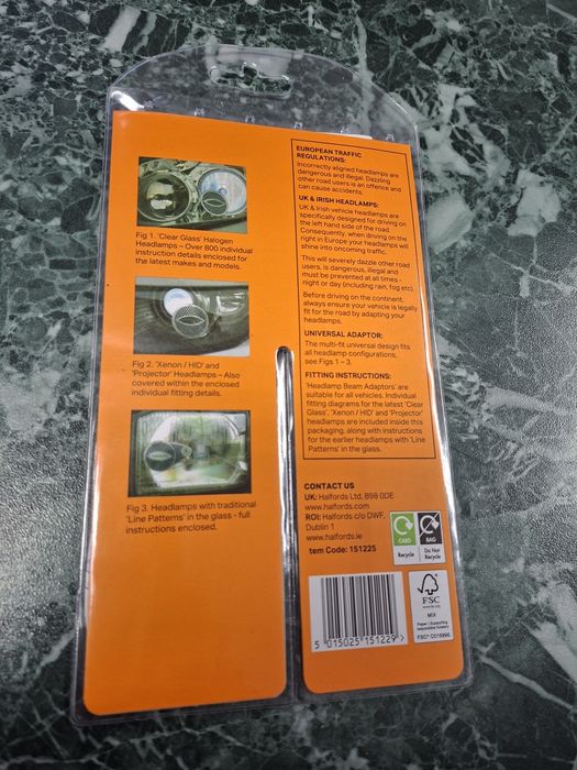 Лепенки за фарове за коли с десен волан