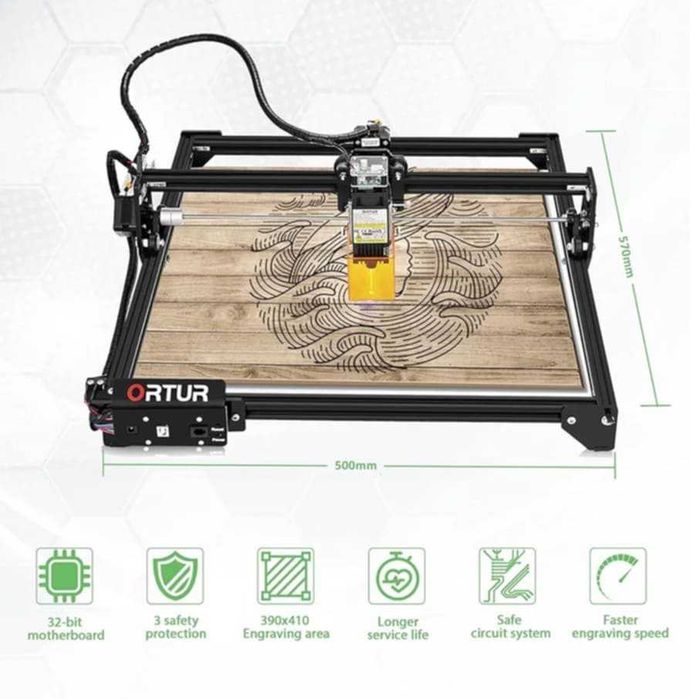 › Ortur LM2 S2 Laser Engraving & Cutting Machine 5,000mm/min (10W/5W/