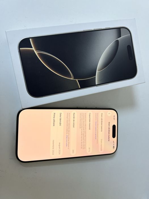 Iphone 16 pro 256gb natural titanium