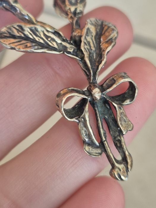 Miniatura floare din argint