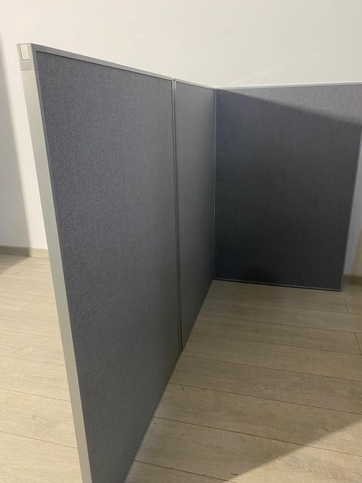 100 Buc. Separator Acustic 120x80 cm; Paravan Birou, Panou Despărțitor