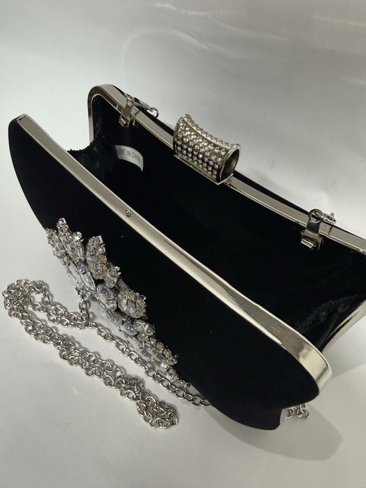 Plic elegant negru catifea