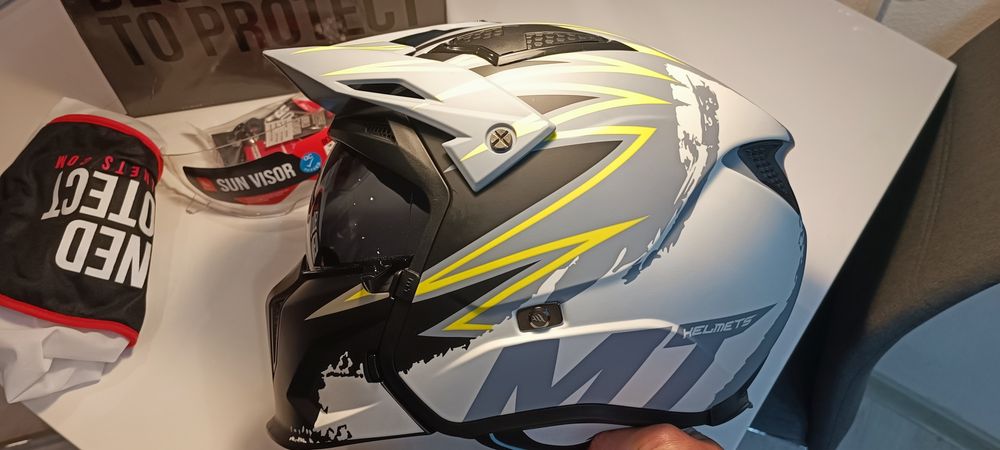 Casca moto advanced enduro integrala cu fata detașabila