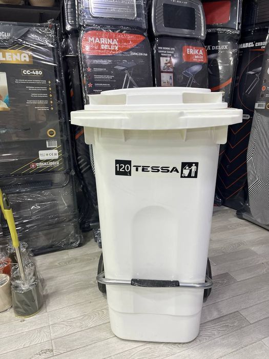 Мусорное ведро педальное  120 л – Качество Premium