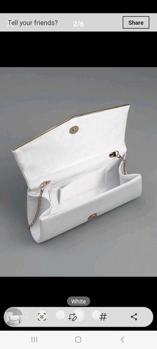 Булчинска рокля с чантичка и аксесоар за косата