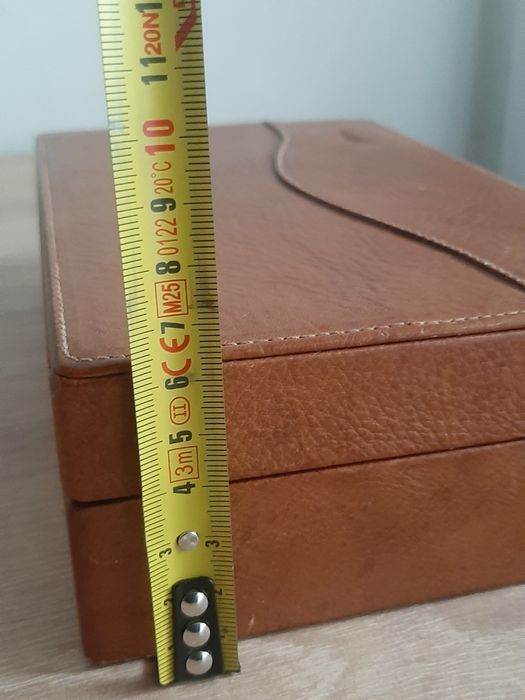 Casetă/ cutie bijuterii Gigliodoro Italy - Piele naturală