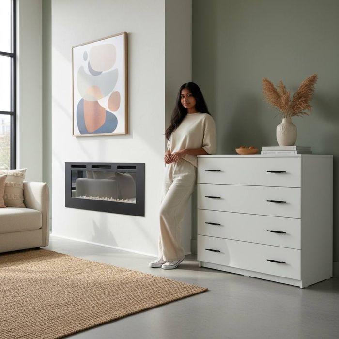 Комод белый лдсп 90х40х85