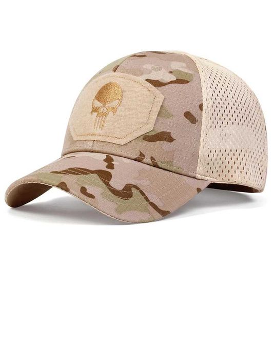 Sapca militara, marime reglabila  Patch Skull cusut