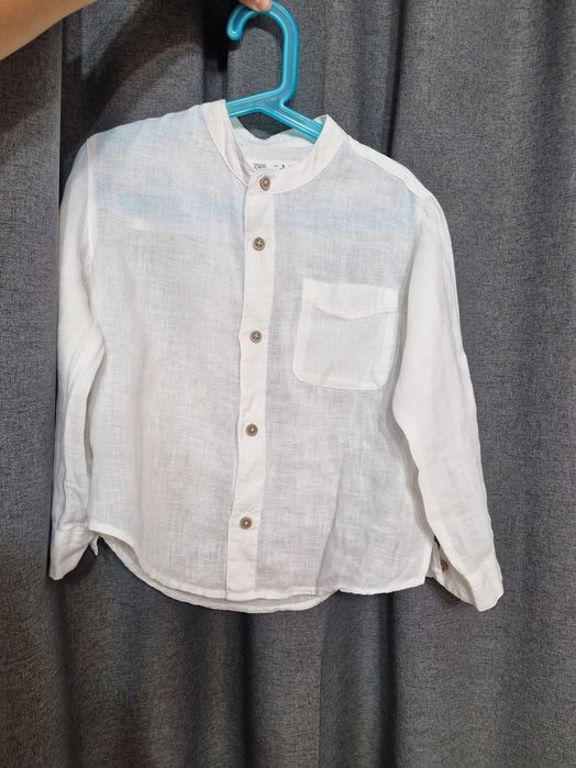 4 cămăși naturale pentru băiețel, Zara, 6 ani