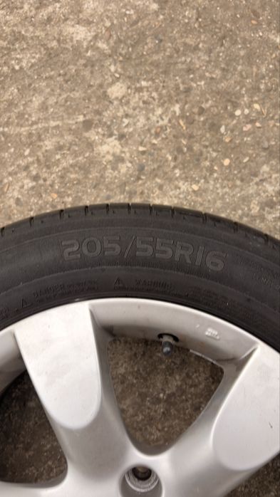 Jante aliaj Peugeot 16” + anvelope Continental/Michelin  205/55 R16