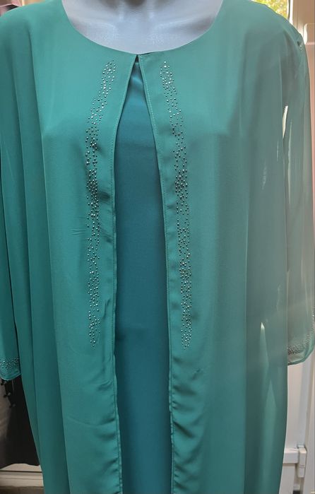 Rochie noua ocazie marimea 52-54 verde smarald