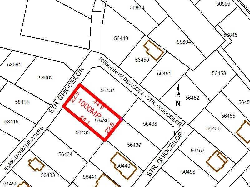 Teren 1000mp intravilan zona Doja