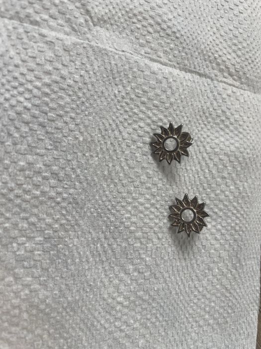 Сребърни обеци  слънце