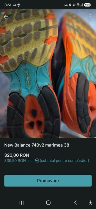 New Balance 740v2 marimea 38