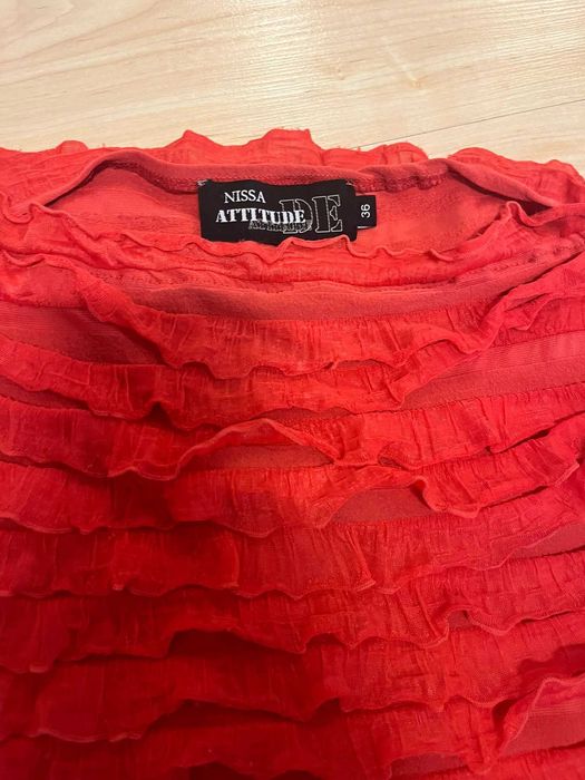 Rochie seara vara usoara Nissa rosie marimea S