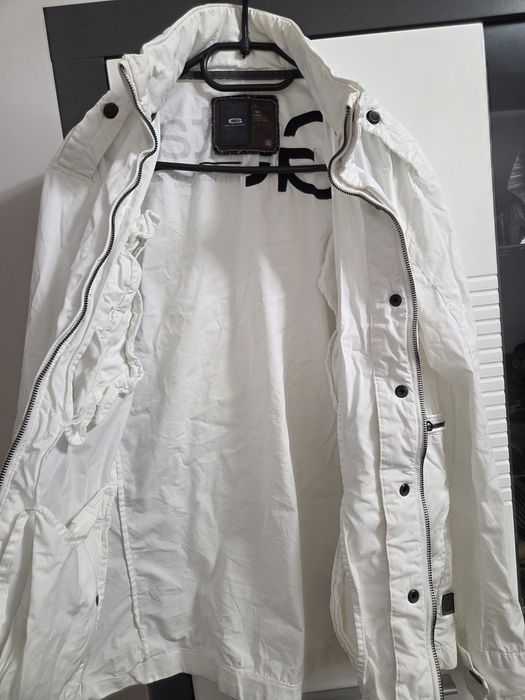 Jacheta barbati alba G-Star RAW XL