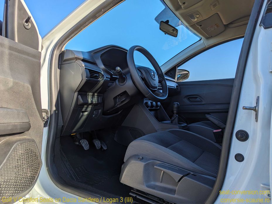 Sistem adaptare scaune de Golf V VI 5 6 7 pe Logan Sandero 3 III 2020+