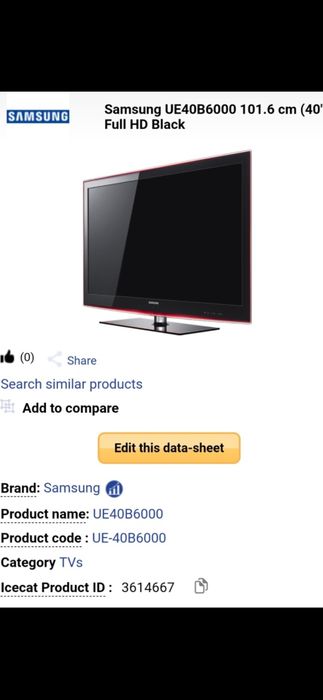 TV Samsung full HD 40 inci