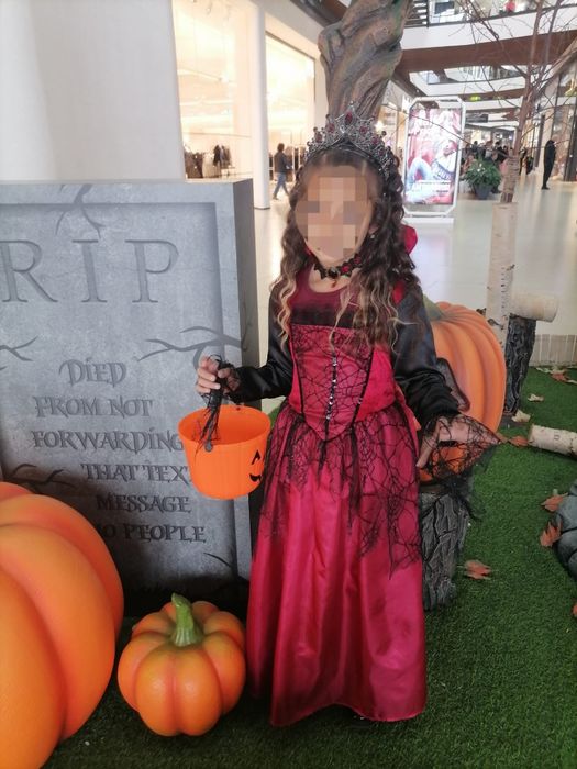 Rochiță Halloween Printesa Gotica 6-7 ani