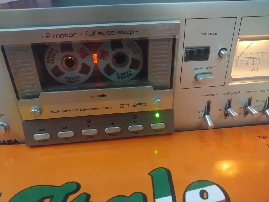Saba CD-260 Argintiu/ 2-Head 2-Motor tape deck