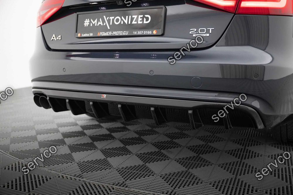 Difuzor bara spate Audi A4 B8.5 Facelift 2011-2015 v21 Maxton Design