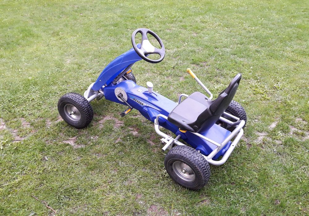 Cart (kart) cu pedale pentru copii KETTLER Nevada, 2 viteze - albastru