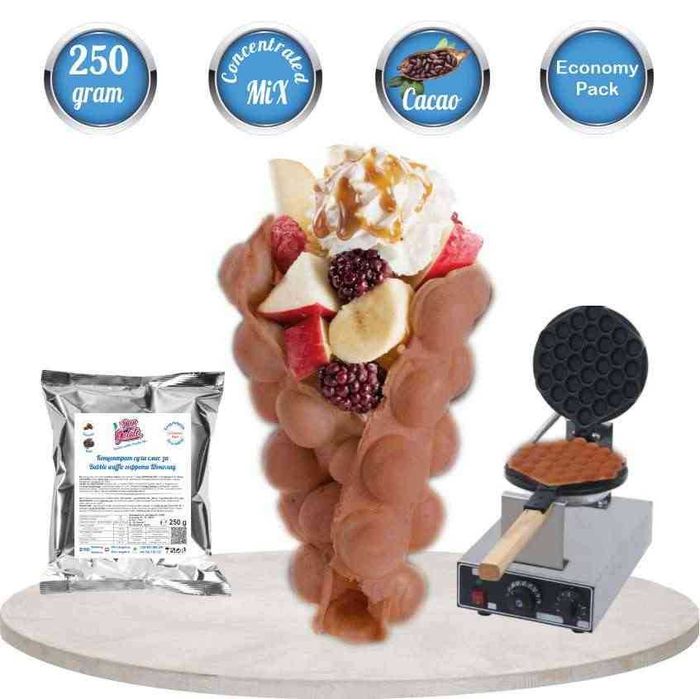 Суха смес и концентрат за Bubble Waffle гофрети Don Gelato – 10 вкуса