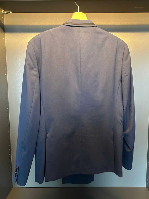 Costum Barbati/Barbatesc, Zara, Marimea 50, Albastru, Slim Fit