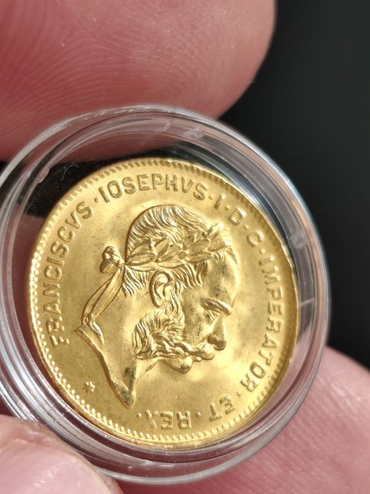 4 флорина/ 10 франка 1892 год, злато, тегло 3.23 гр,900/1000