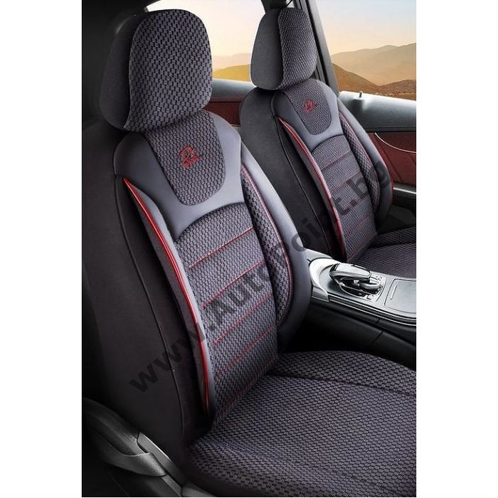Тапицерия Panda Prestige Черна с Червен 250080