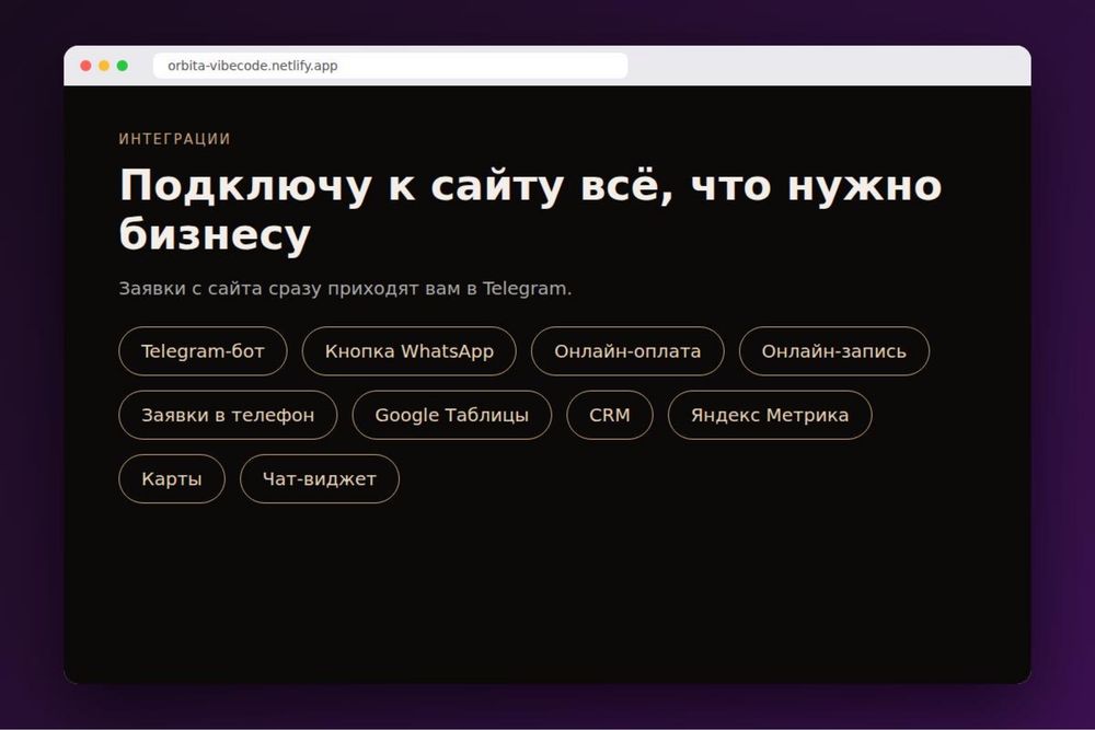 Создание сайта под ключ