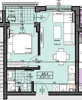 Продава се Двустаен апартамент в Пловдив, Гагарин - 51 кв.м за 907 €/кв.м - Снимка #1