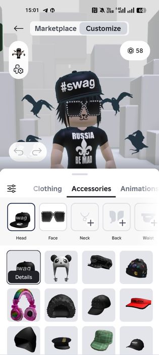 Аккаунт игры Roblox