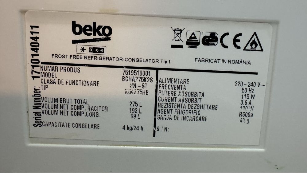 Combina frigorifica Beko No frost